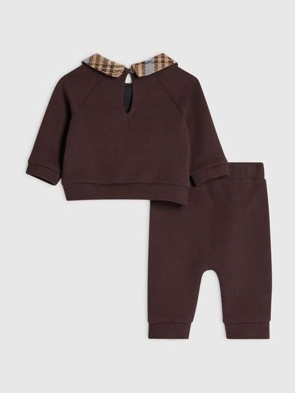 River Island Brown Handsome Little Man Top & Joggers Set - image 2