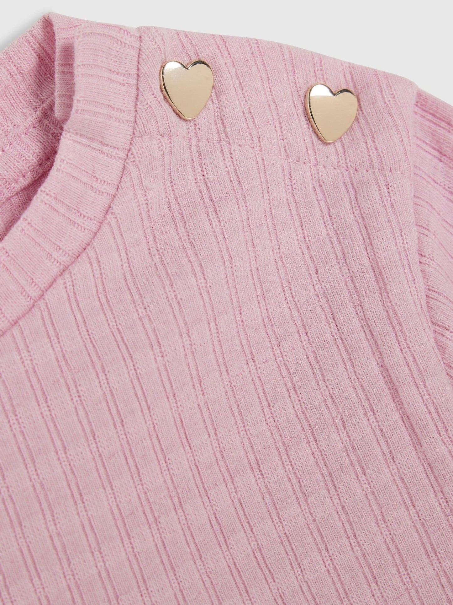 Dsiney Kidz - River Island Pink Textured T-Shirt & Leggings Set image 4