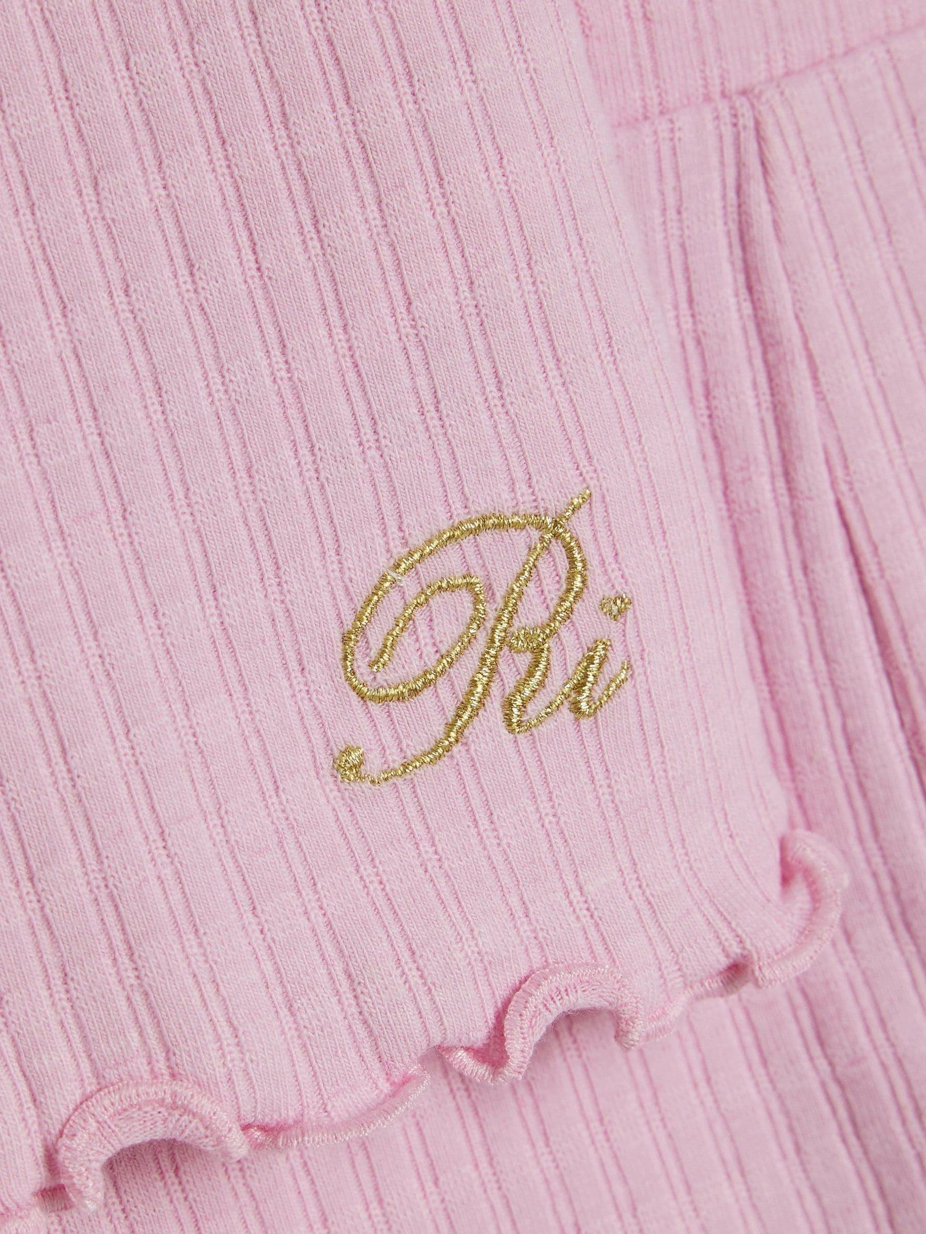 Dsiney Kidz - River Island Pink Textured T-Shirt & Leggings Set image 5