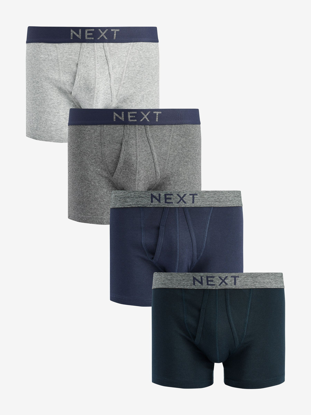 Dsiney Kidz - Grey/Navy 4 pack A-Front Pure 100% Cotton Boxers image 1