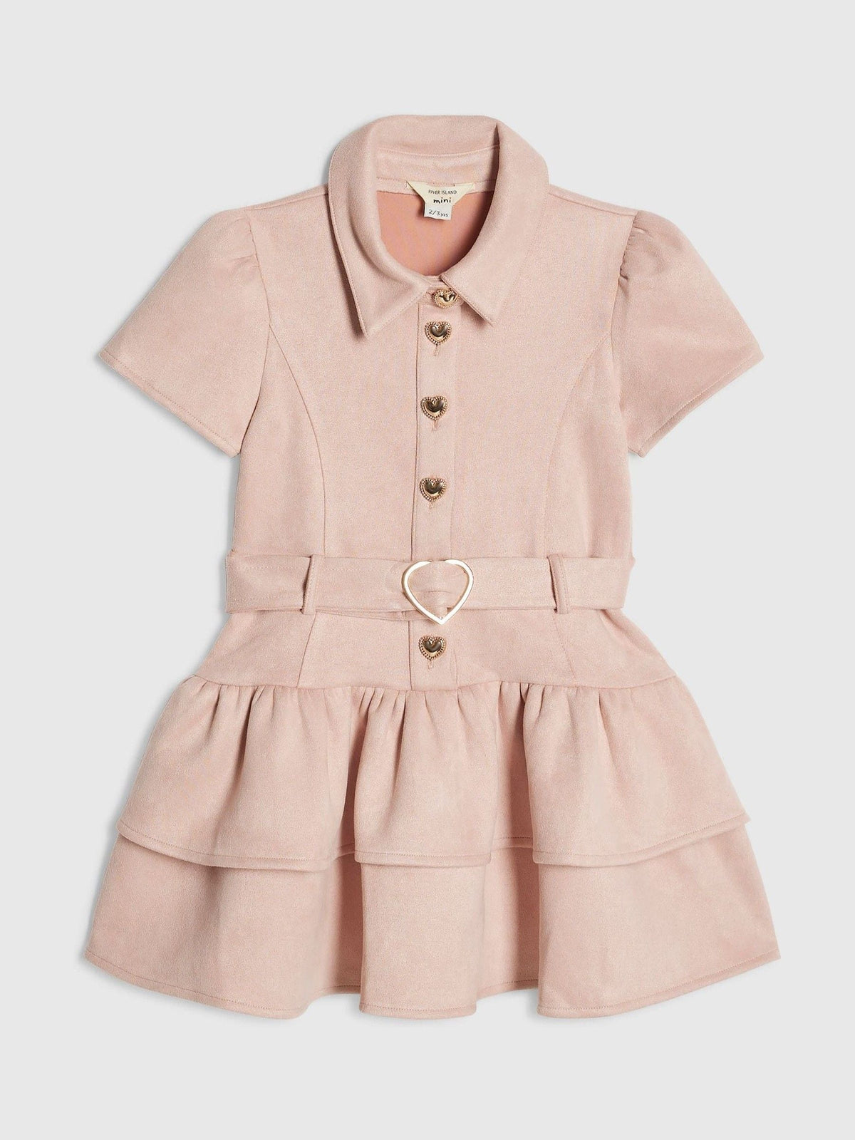 Dsiney Kidz - River Island Pink Suedette Prom Dress image 1