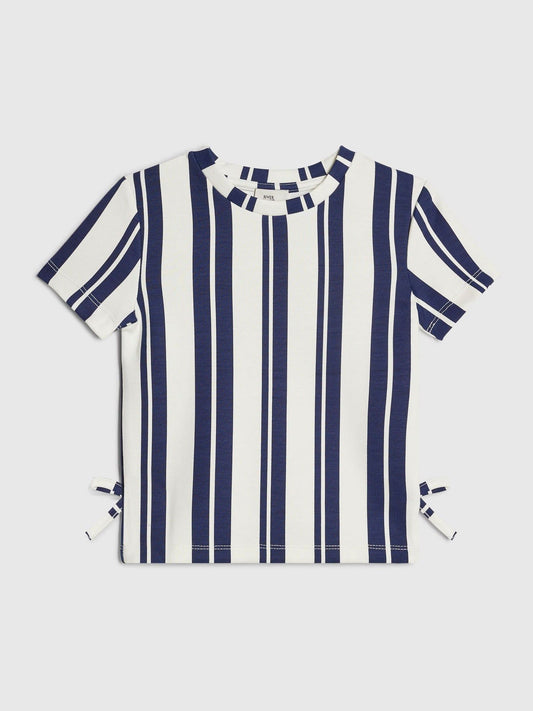 Dsiney Kidz - River Island White Premium Stripe Baby T-Shirt image 1