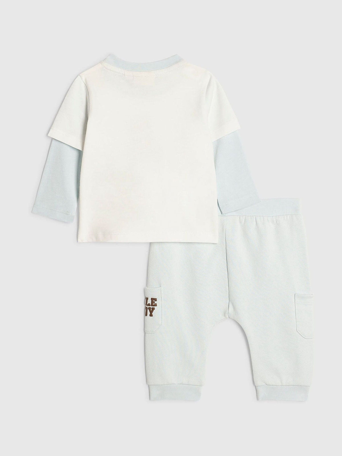 Dsiney Kidz - River Island Cream Cuddle Buddy Top & Joggers Set image 2