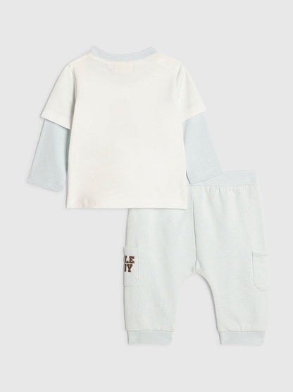 Dsiney Kidz - River Island Cream Cuddle Buddy Top & Joggers Set image 2