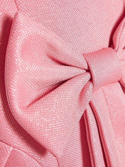 Dsiney Kidz - River Island Pink Glitter Bow Dress image 3