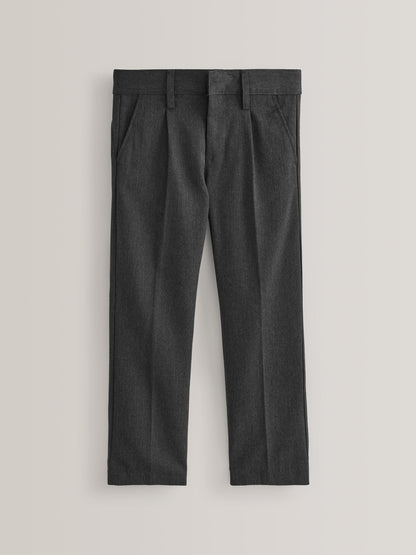 Dsiney Kidz - Grey Regular Waist School Pleat Front Trousers (3-17yrs) image 1