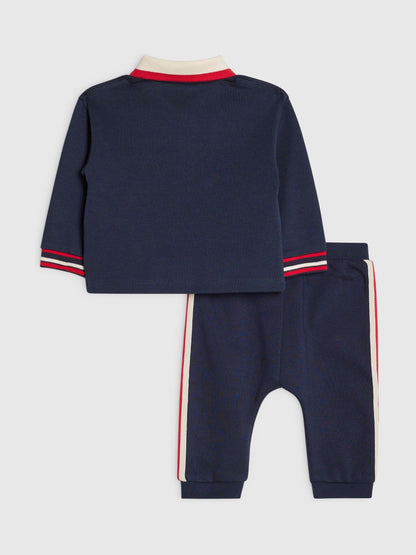 River Island Blue Varsity Badge Top & Joggers Set - image 2