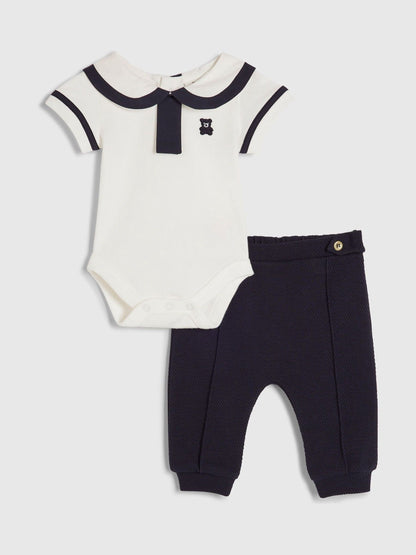 Dsiney Kidz - River Island Blue Bow Tie Shirt & Trousers Set image 1
