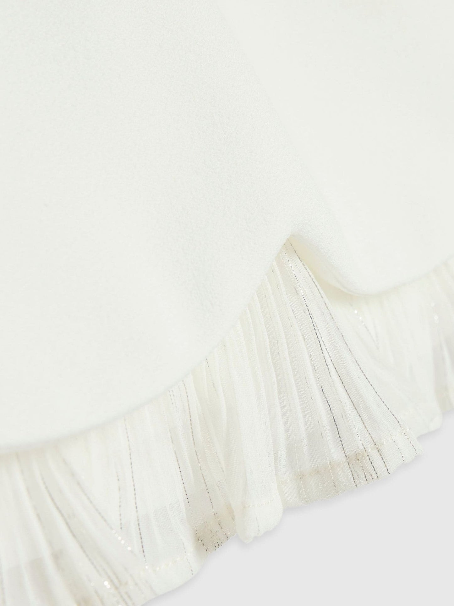 Dsiney Kidz - River Island Cream Premium Waistcoat & Plisse Skirt Set image 4