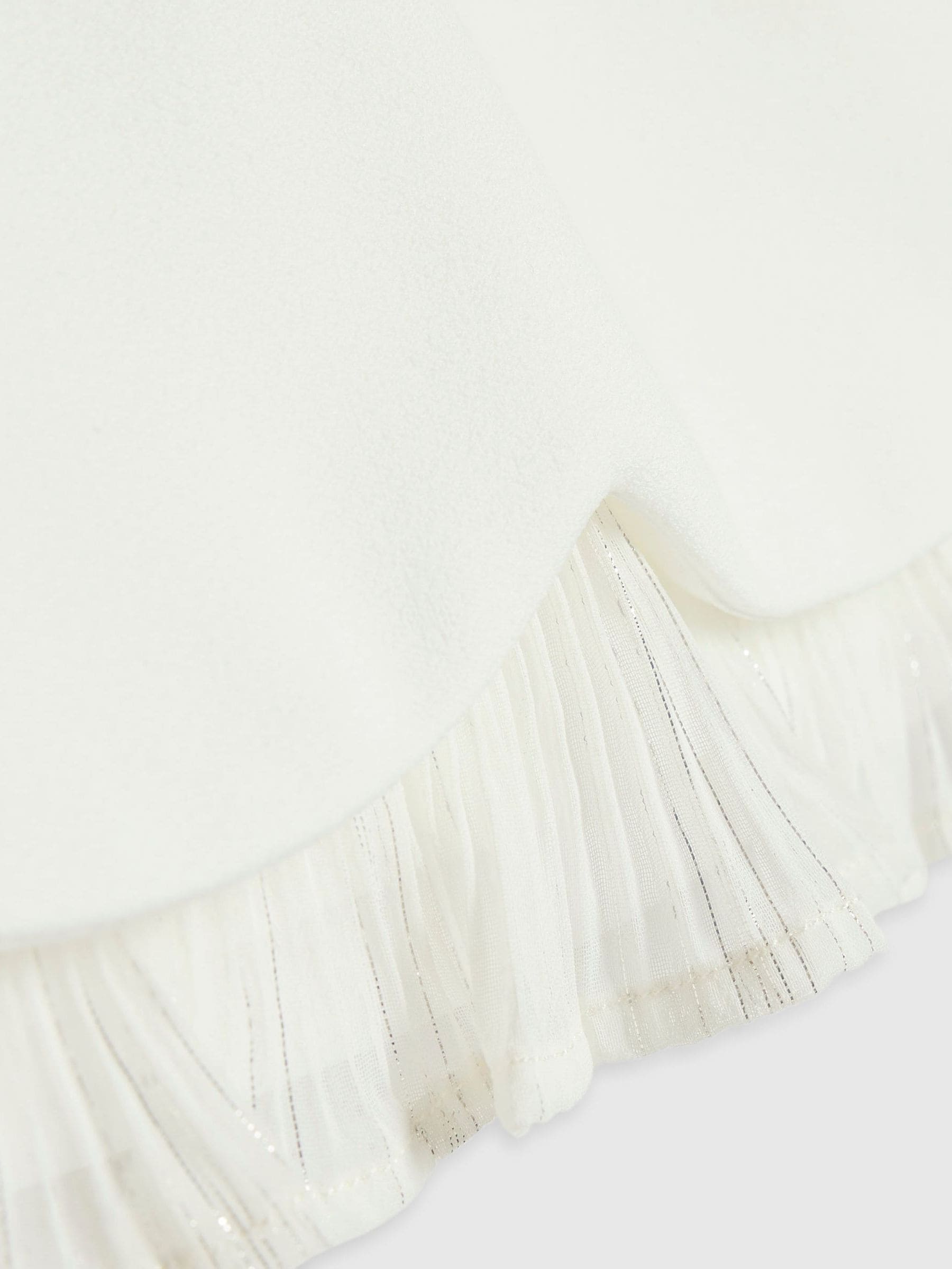 Dsiney Kidz - River Island Cream Premium Waistcoat & Plisse Skirt Set image 4