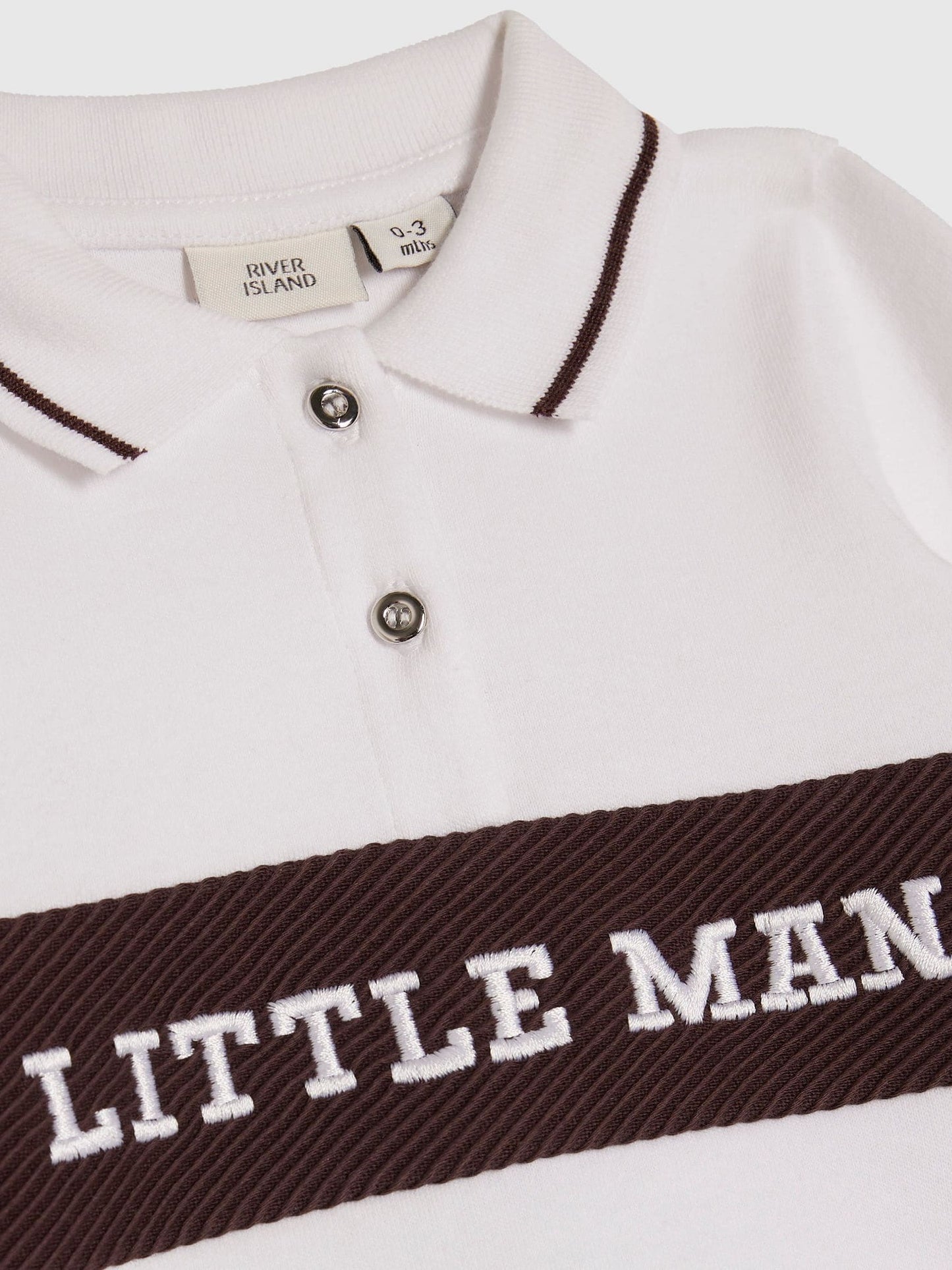Dsiney Kidz - River Island Brown Little Man Zip Up Top & Jogger Set image 4