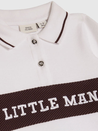 Dsiney Kidz - River Island Brown Little Man Zip Up Top & Jogger Set image 4