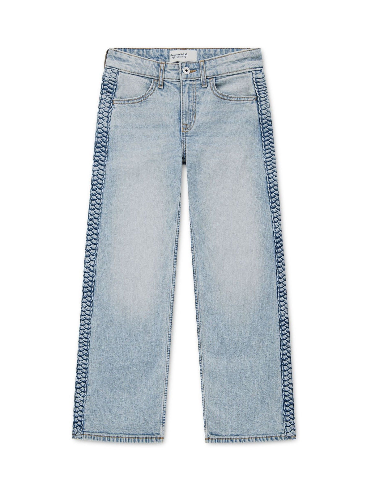 Dsiney Kidz - Abercrombie & Fitch Blue Braided Wide Leg Jeans image 4