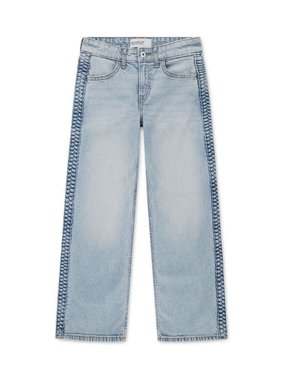 Dsiney Kidz - Abercrombie & Fitch Blue Braided Wide Leg Jeans image 4