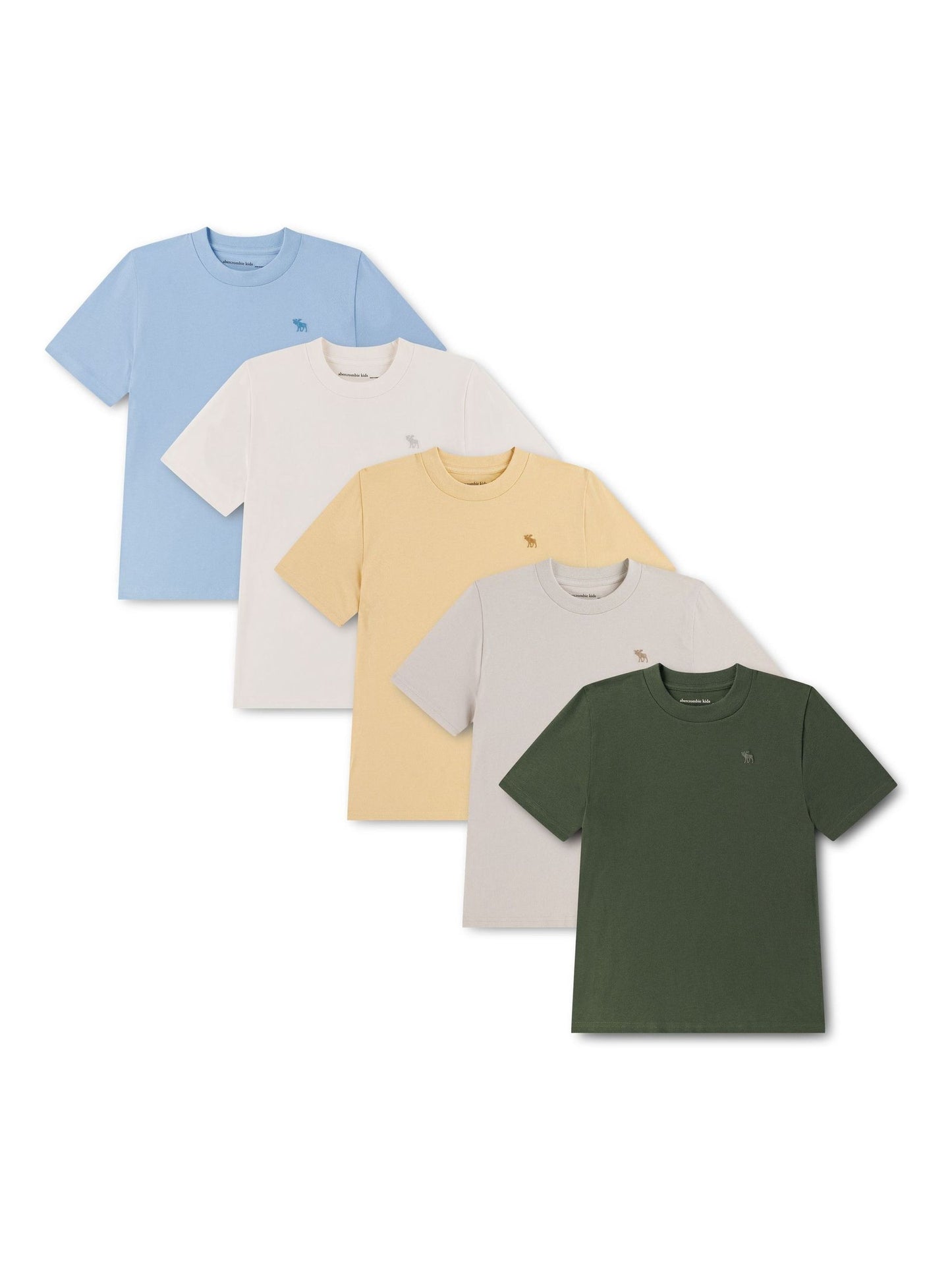 Dsiney Kidz - Abercrombie & Fitch Green Short Sleeve T-Shirts 5 Pack image 1