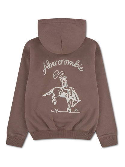 Dsiney Kidz - Abercrombie & Fitch Brown Saddle Up Pullover Hoodie image 4