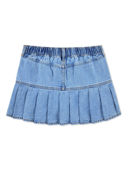 Dsiney Kidz - Abercrombie & Fitch Blue Drop Waist Pleated Mini Skirt image 2