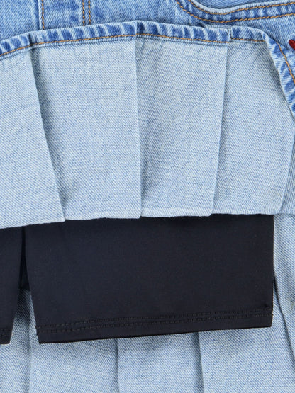 Dsiney Kidz - Abercrombie & Fitch Blue Drop Waist Pleated Mini Skirt image 3