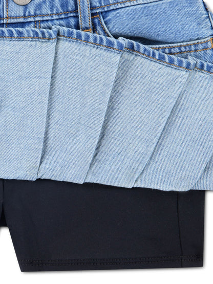 Dsiney Kidz - Abercrombie & Fitch Blue Drop Waist Pleated Mini Skirt image 4