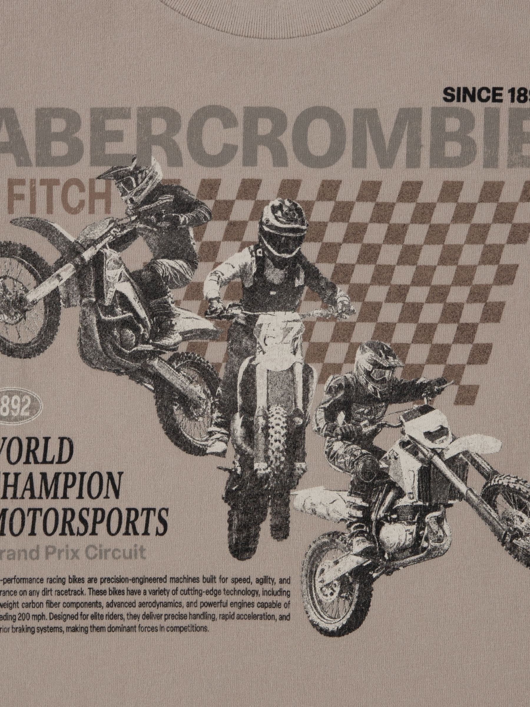 Dsiney Kidz - Abercrombie & Fitch Cream World Champion Bike T-Shirt image 3