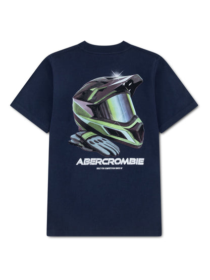 Dsiney Kidz - Abercrombie & Fitch Blue Racing Helmet T-Shirt image 1