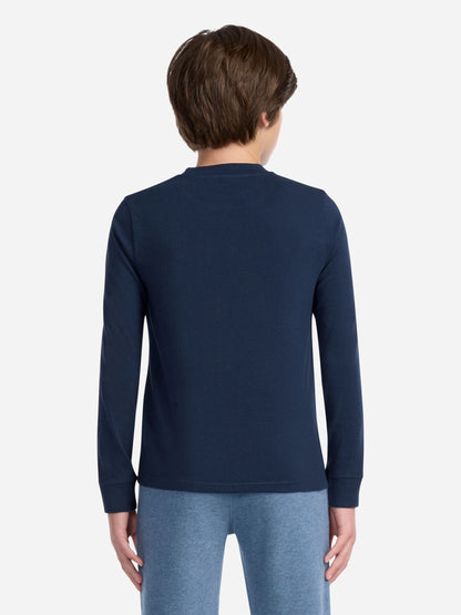 Dsiney Kidz - Abercrombie & Fitch Blue/Grey/Navy Blue Long Sleeve T-Shirts 3 Pack image 3
