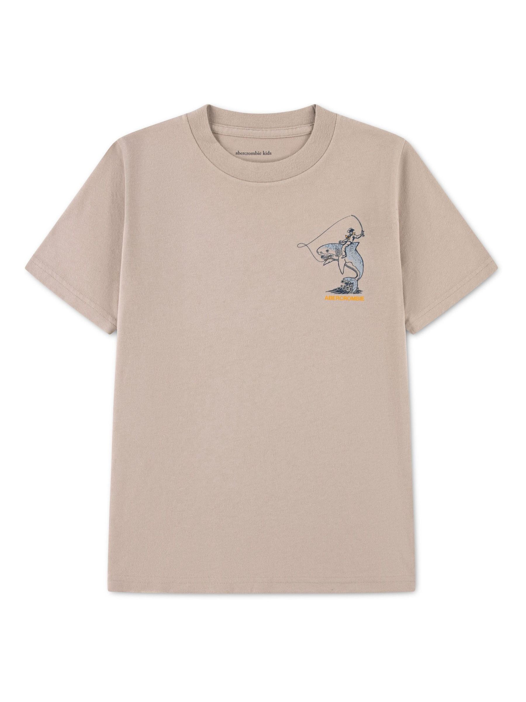 Dsiney Kidz - Abercrombie & Fitch Cream Cowboy On Shark T-Shirt image 2