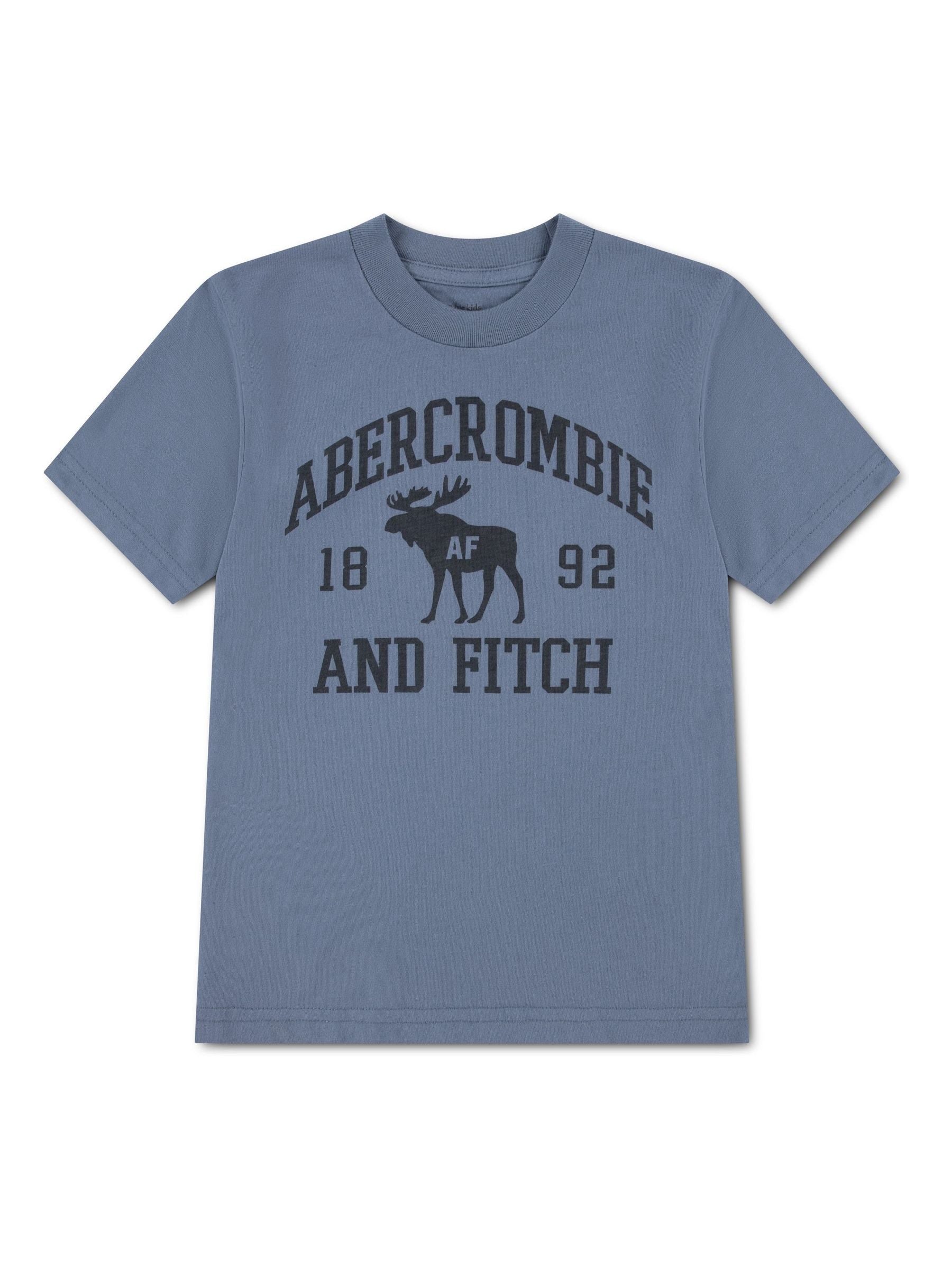 Dsiney Kidz - Abercrombie & Fitch Blue Moose Lockup T-Shirt image 1