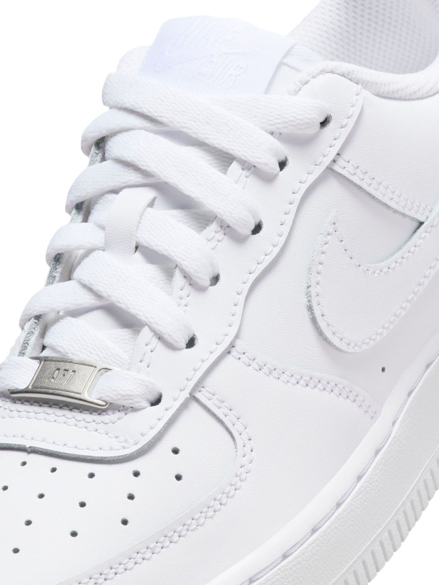 Nike White Youth Air Force 1 Trainers image 7