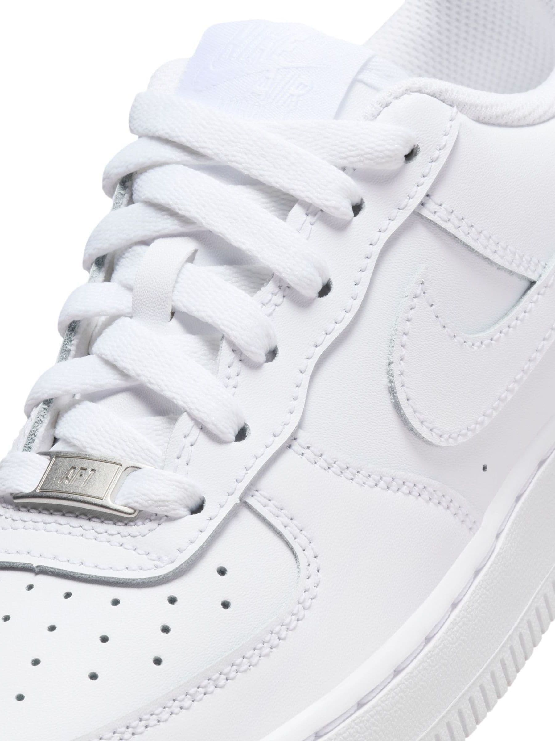 Nike White Youth Air Force 1 Trainers image 7