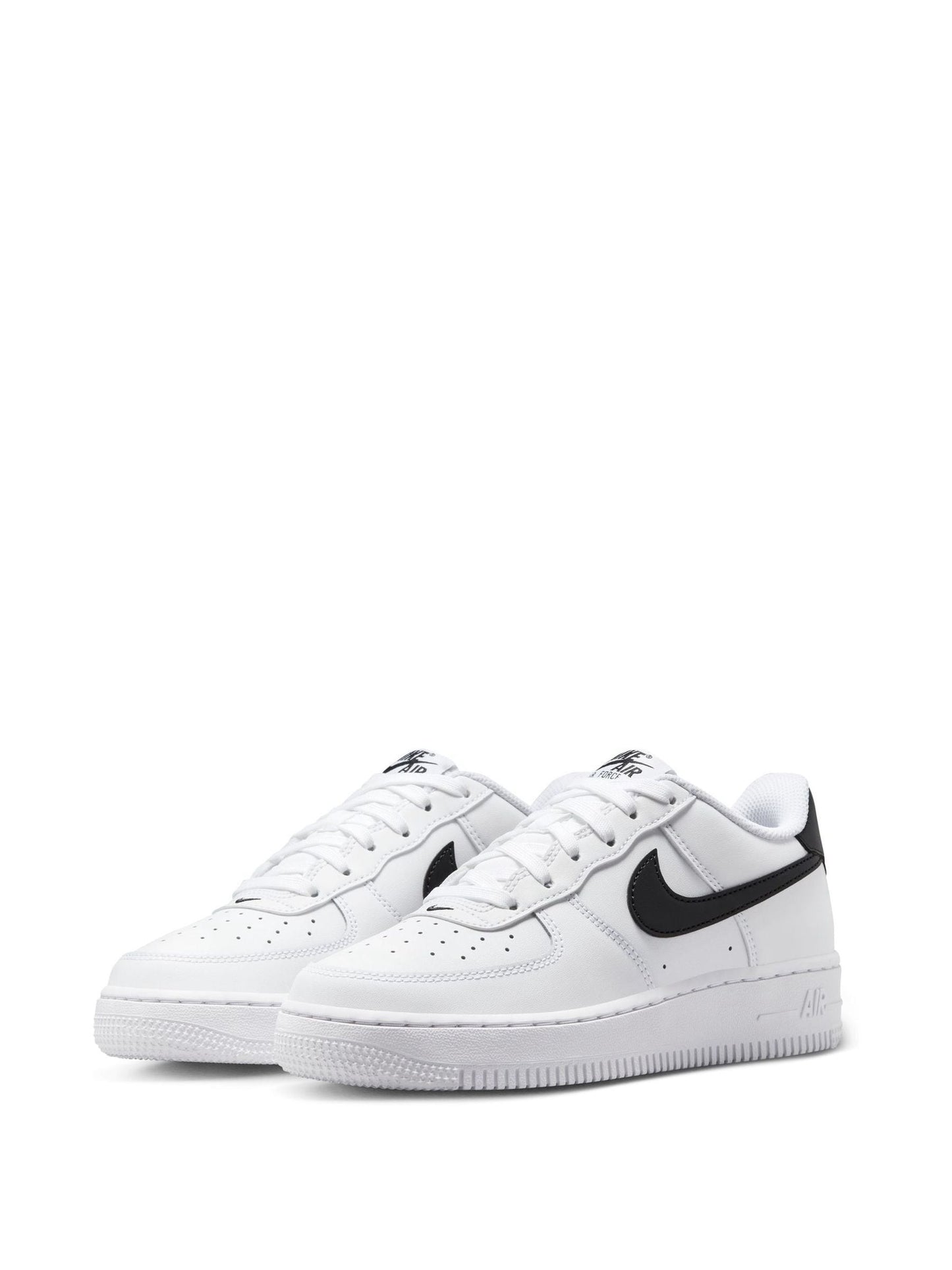 Nike White/Black Youth Air Force 1 Trainers image 7