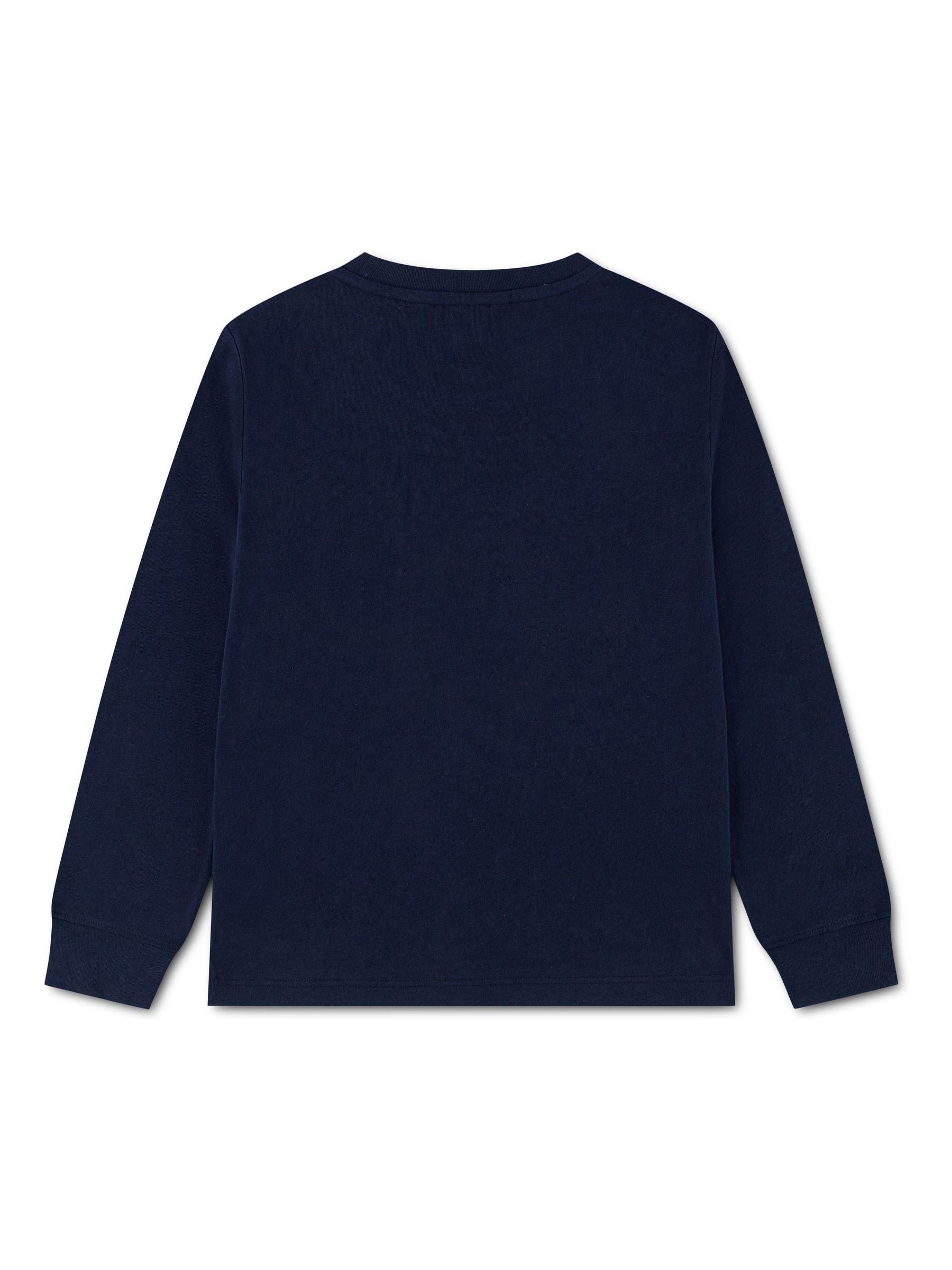Dsiney Kidz - Lacoste Blue Long Sleeve Graphic T-Shirt image 2