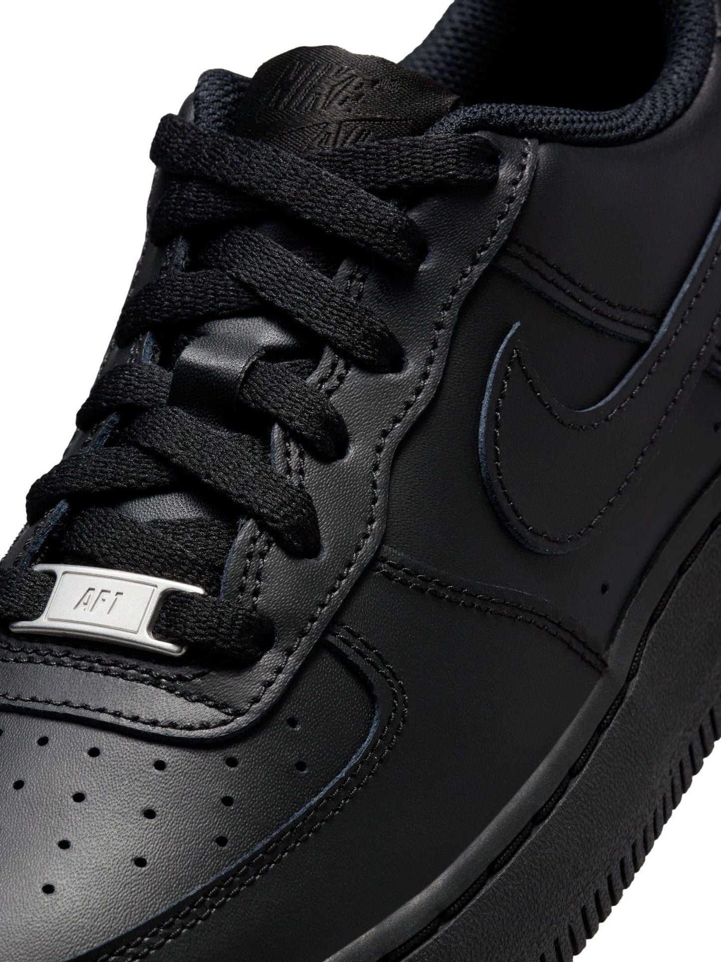 Nike Black Youth Air Force 1 Trainers image 10