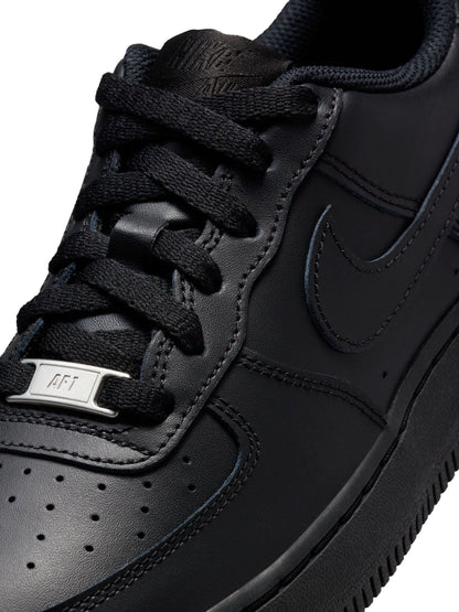 Nike Black Youth Air Force 1 Trainers image 10