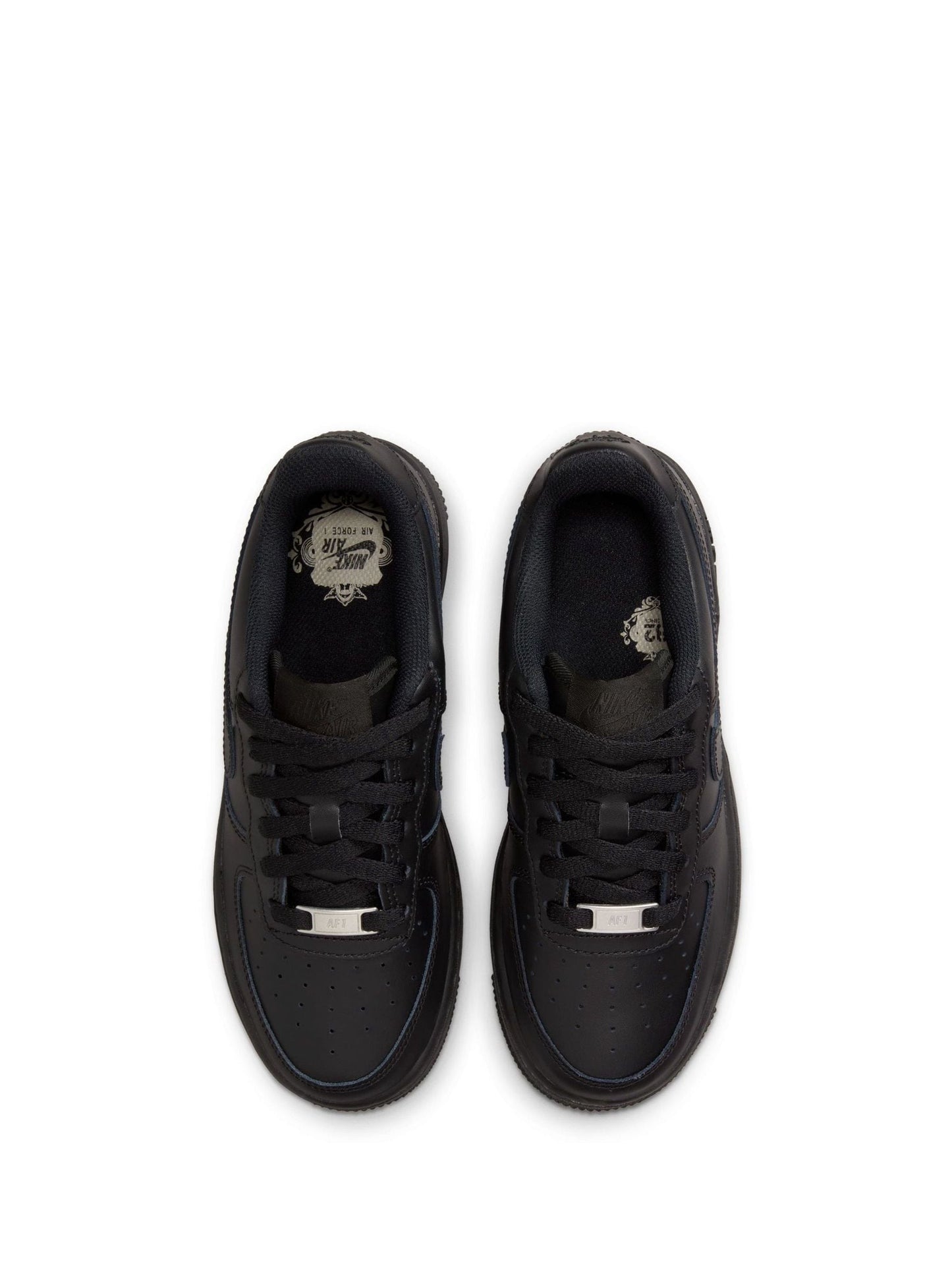 Nike Black Youth Air Force 1 Trainers image 12