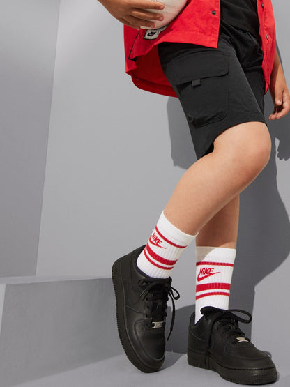 Nike Black Youth Air Force 1 Trainers image 3
