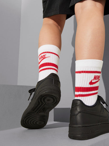 Nike Black Youth Air Force 1 Trainers image 4