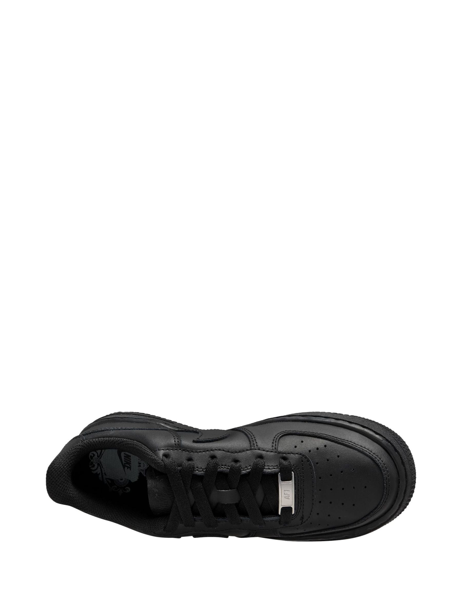 Nike Black Youth Air Force 1 Trainers image 8