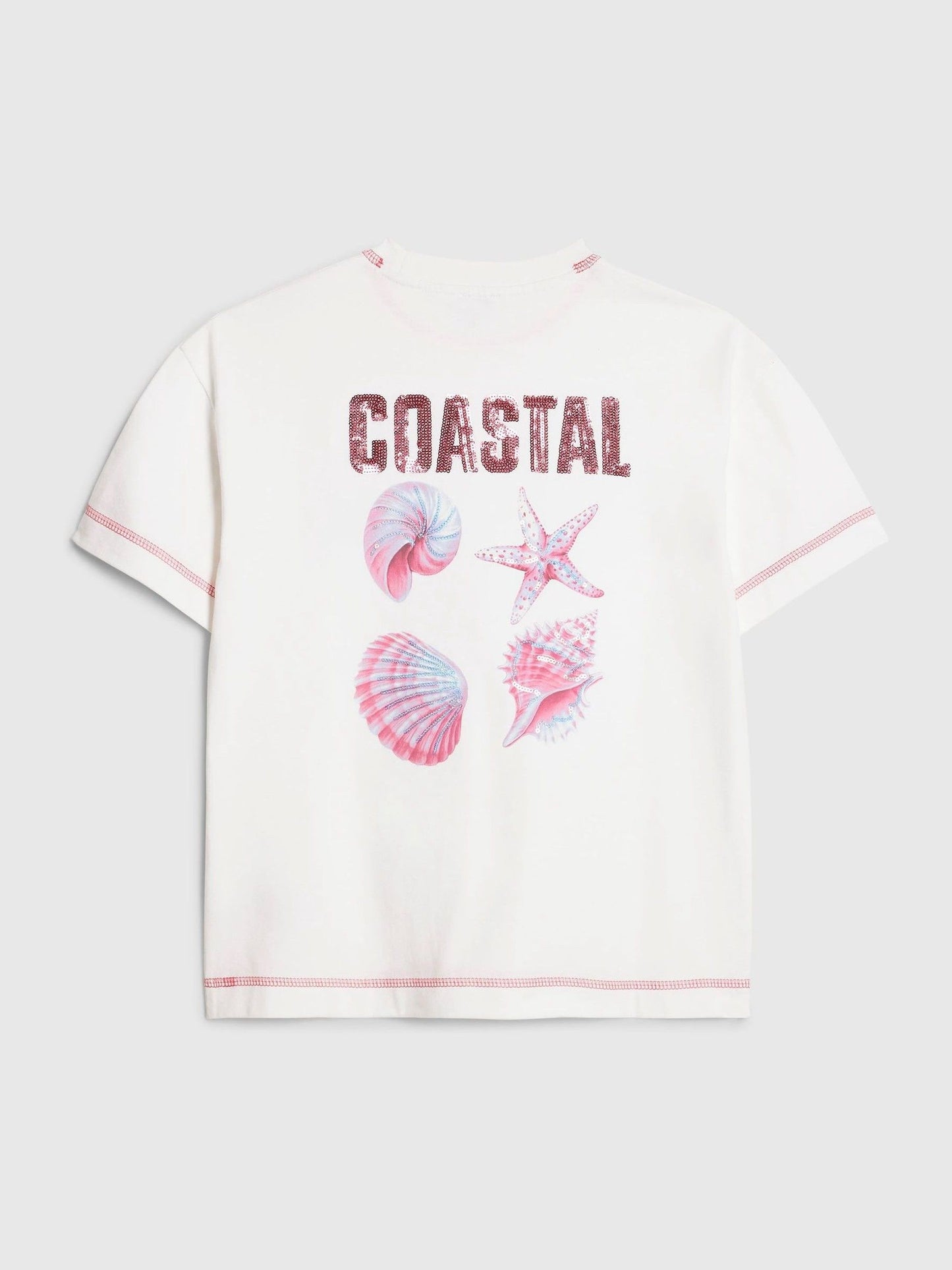 Dsiney Kidz - River Island White Coastal Whipstitch T-Shirt image 2