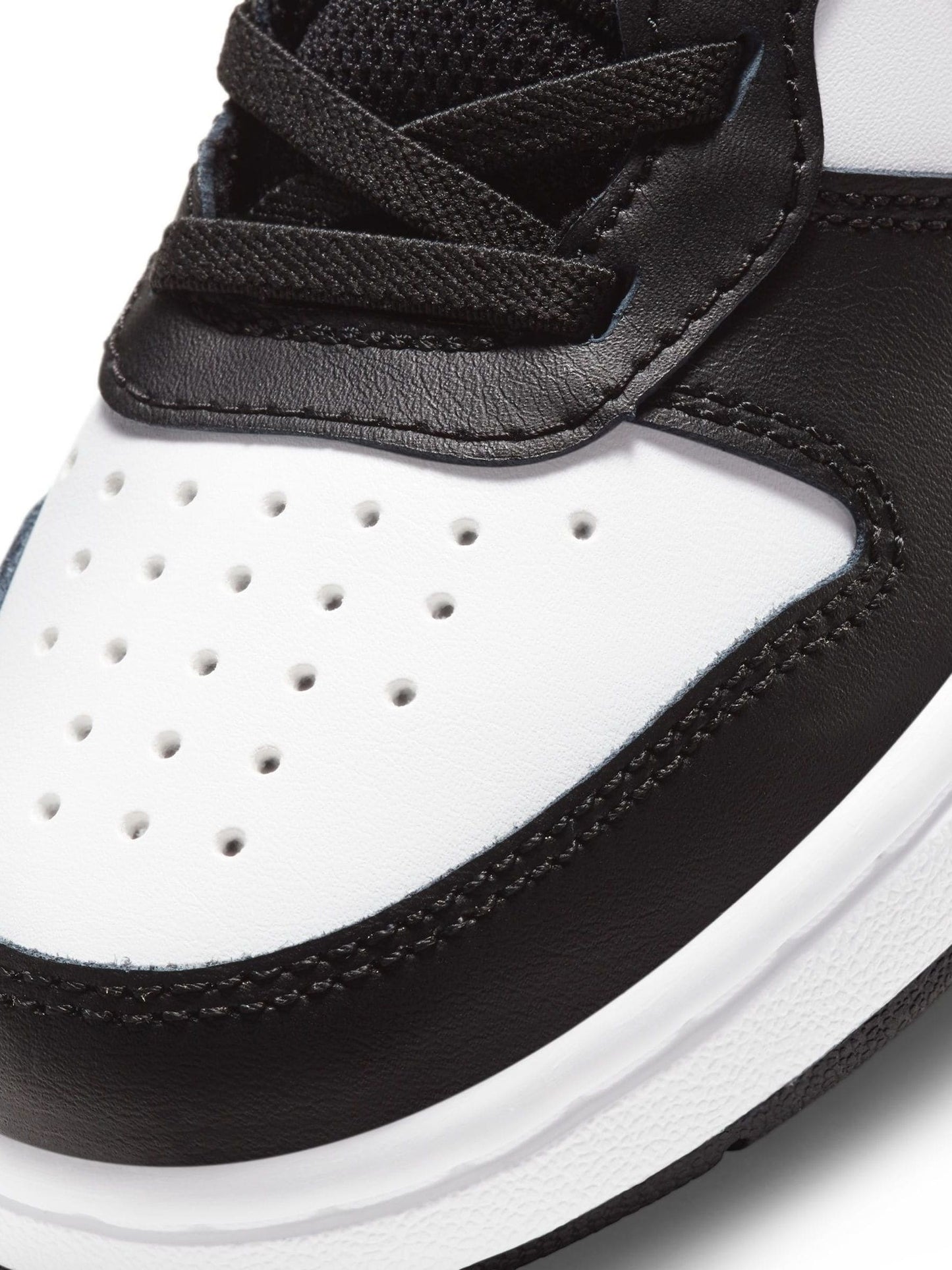 Nike Black/Pink Junior Court Borough Mid Trainers image 9