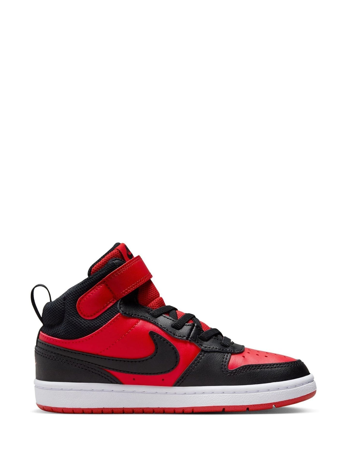 Nike Red/Black Junior Court Borough Mid Trainers image 3