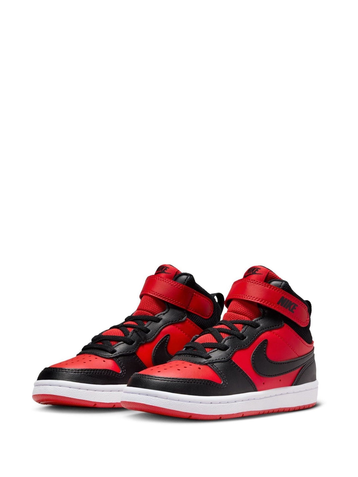 Nike Red/Black Junior Court Borough Mid Trainers image 5