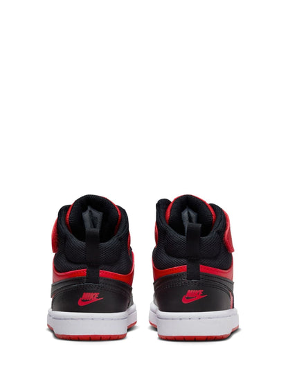 Nike Red/Black Junior Court Borough Mid Trainers image 6