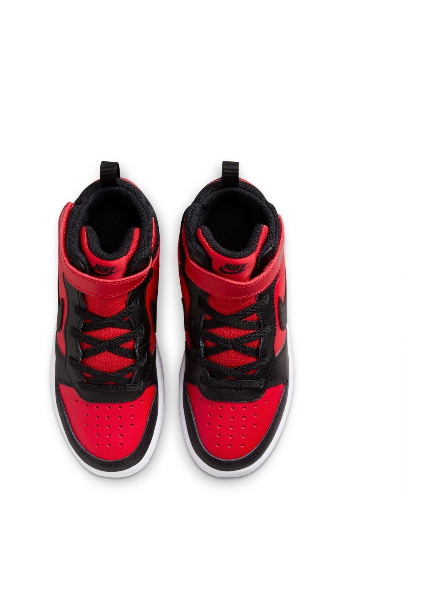 Nike Red/Black Junior Court Borough Mid Trainers image 7