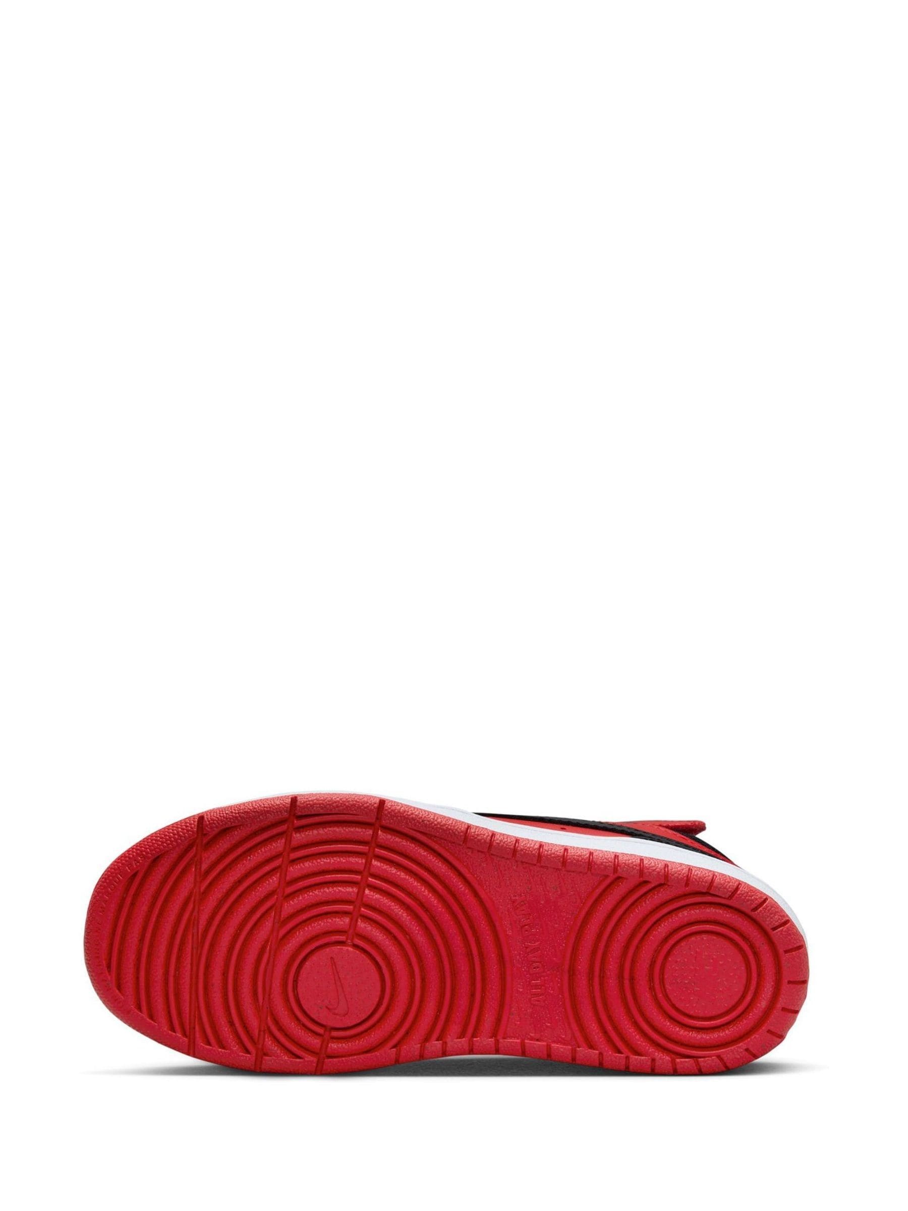 Nike Red/Black Junior Court Borough Mid Trainers image 8