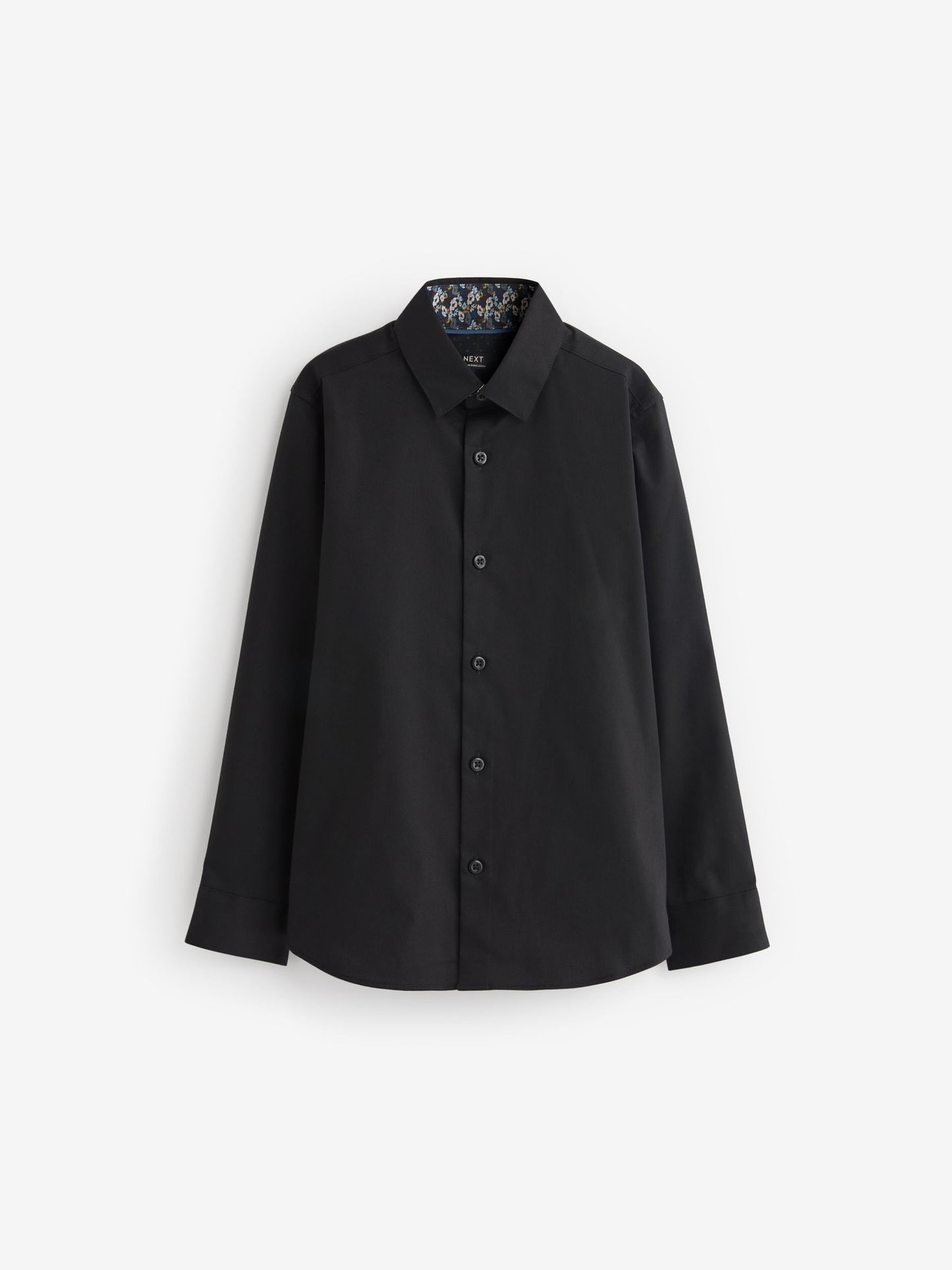 Dsiney Kidz - Black Long Sleeves Smart Trimmed Shirt (3-16yrs) image 1