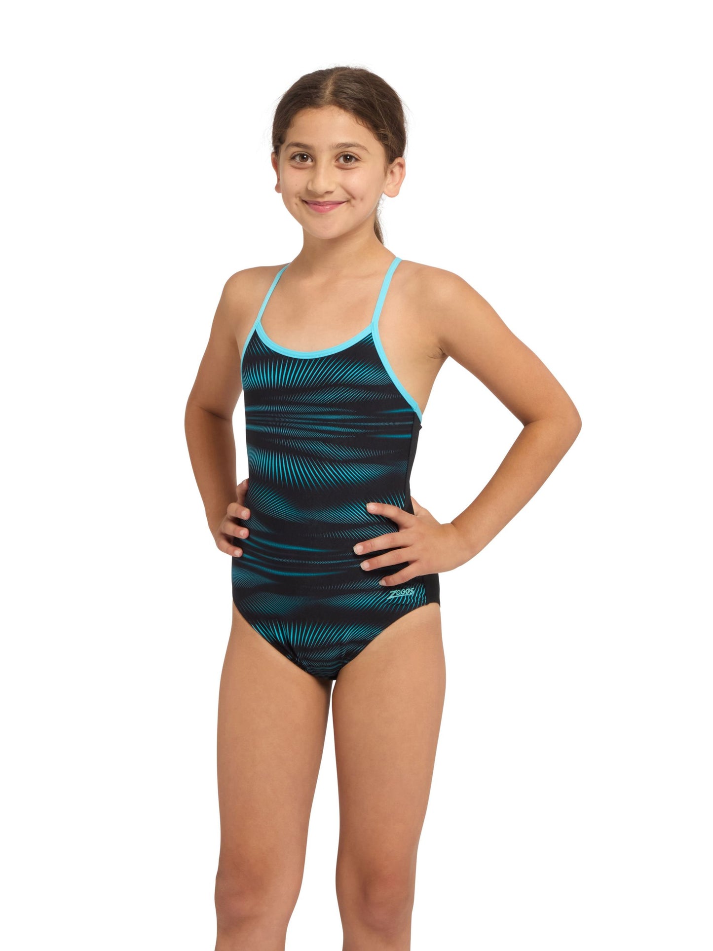 Dsiney Kidz - Zoggs Blue Sprintback Swimsuit image 3