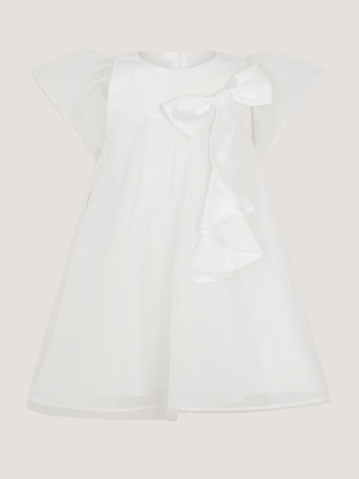 Dsiney Kidz - Monsoon Cream Baby Winnie Satin Bow Party Dress image 2