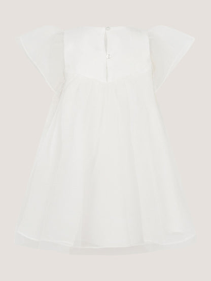 Dsiney Kidz - Monsoon Cream Baby Winnie Satin Bow Party Dress image 3