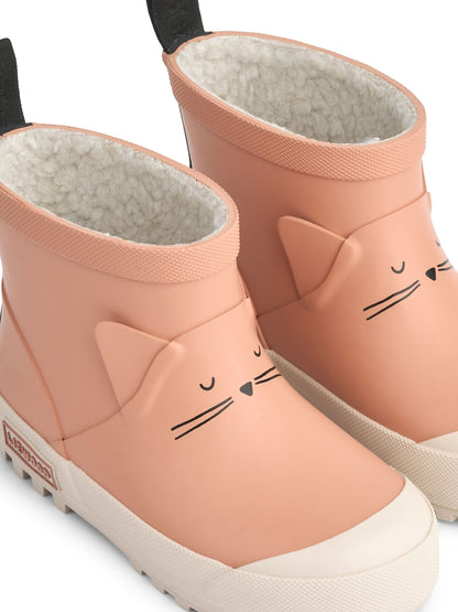Liewood Pink Jesse Cat Thermo Rainboot image 5
